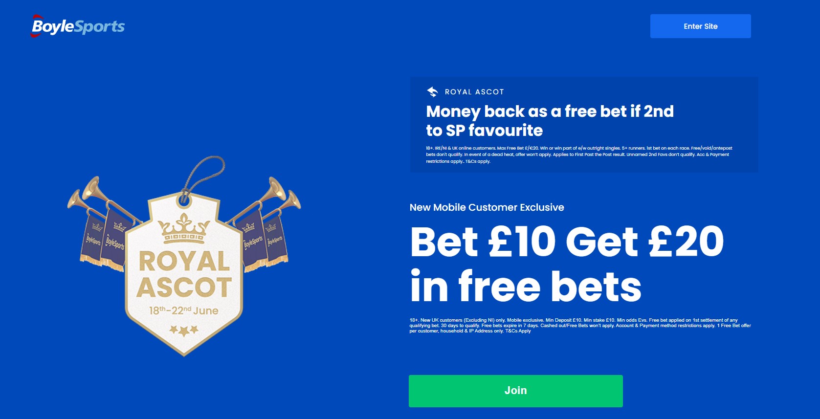 boylesports ascot money back